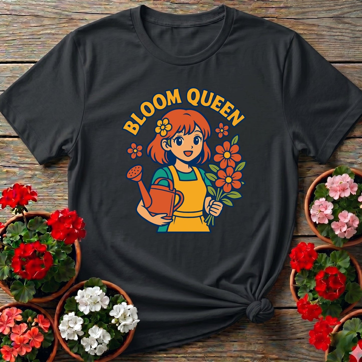 Bloom Queen Cute Anime Gardener T-shirt - GardeningTshirts