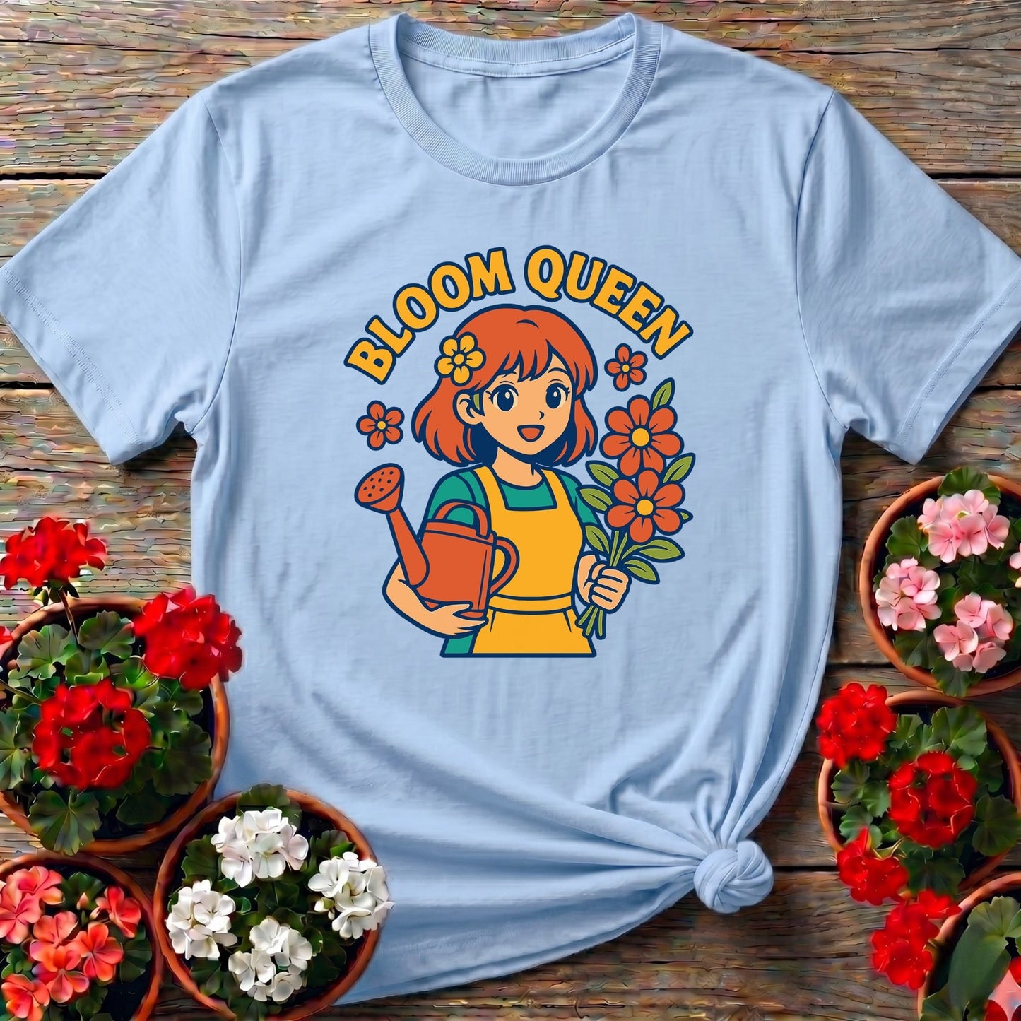 Bloom Queen Cute Anime Gardener T-shirt - GardeningTshirts