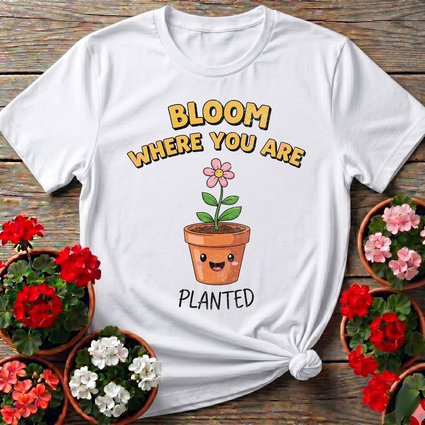 Bloom Where You Are Planted Garden Tee - GardeningTshirts