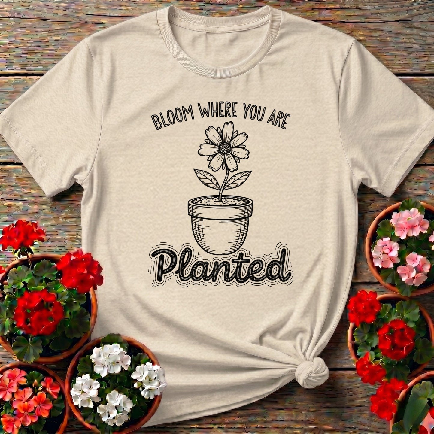Bloom Where You Are Planted Tee - GardeningTshirts