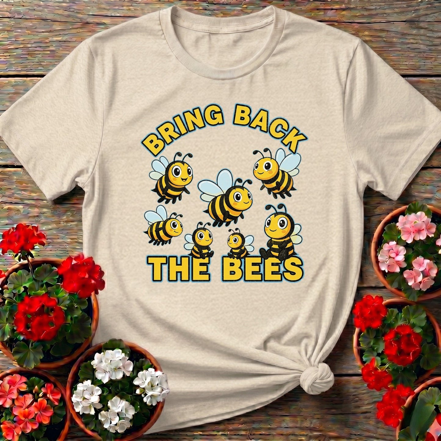 Bring Back The Bees Cute Pollinator Tee - GardeningTshirts
