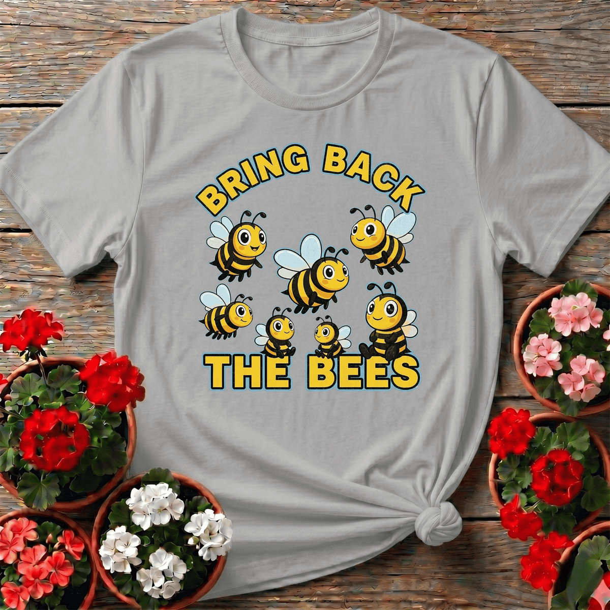 Bring Back The Bees Cute Pollinator Tee - GardeningTshirts