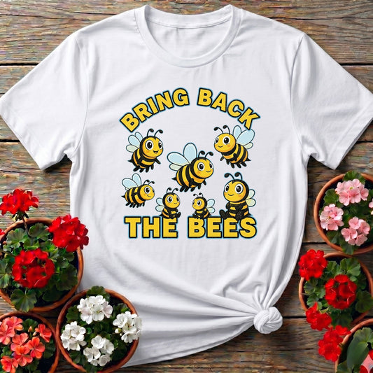 Bring Back The Bees Cute Pollinator Tee - GardeningTshirts