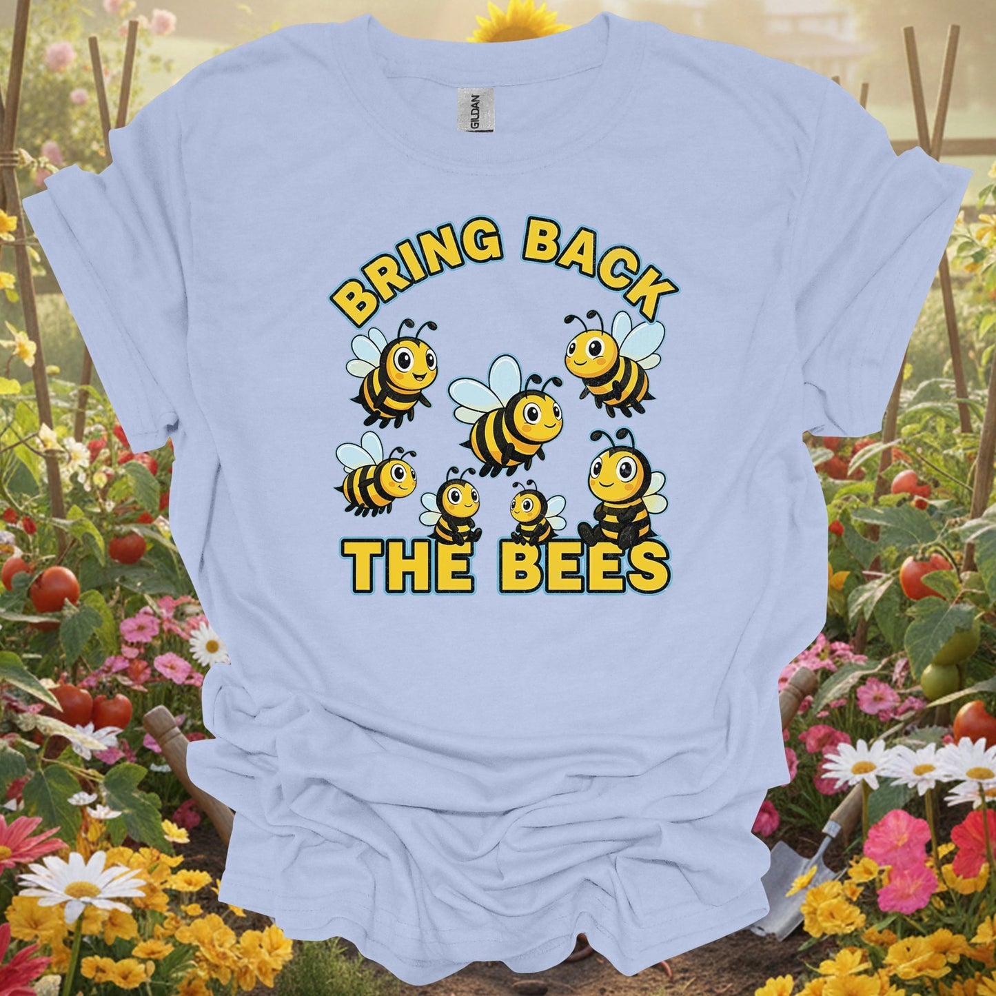 "Bring Back The Bees" Cute Save The Bees Slogan Tee - GardeningTshirts