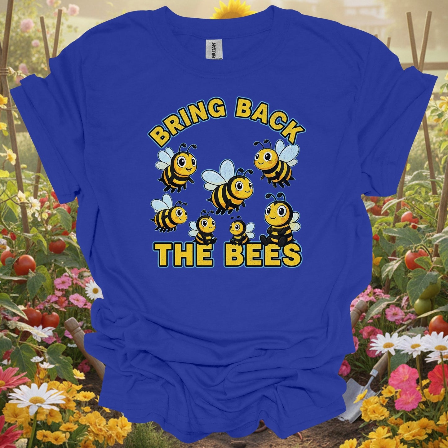 "Bring Back The Bees" Cute Save The Bees Slogan Tee - GardeningTshirts