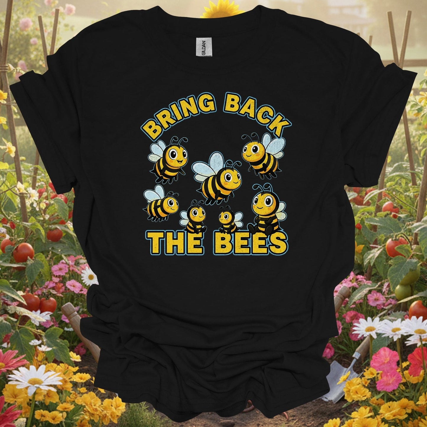 "Bring Back The Bees" Cute Save The Bees Slogan Tee - GardeningTshirts