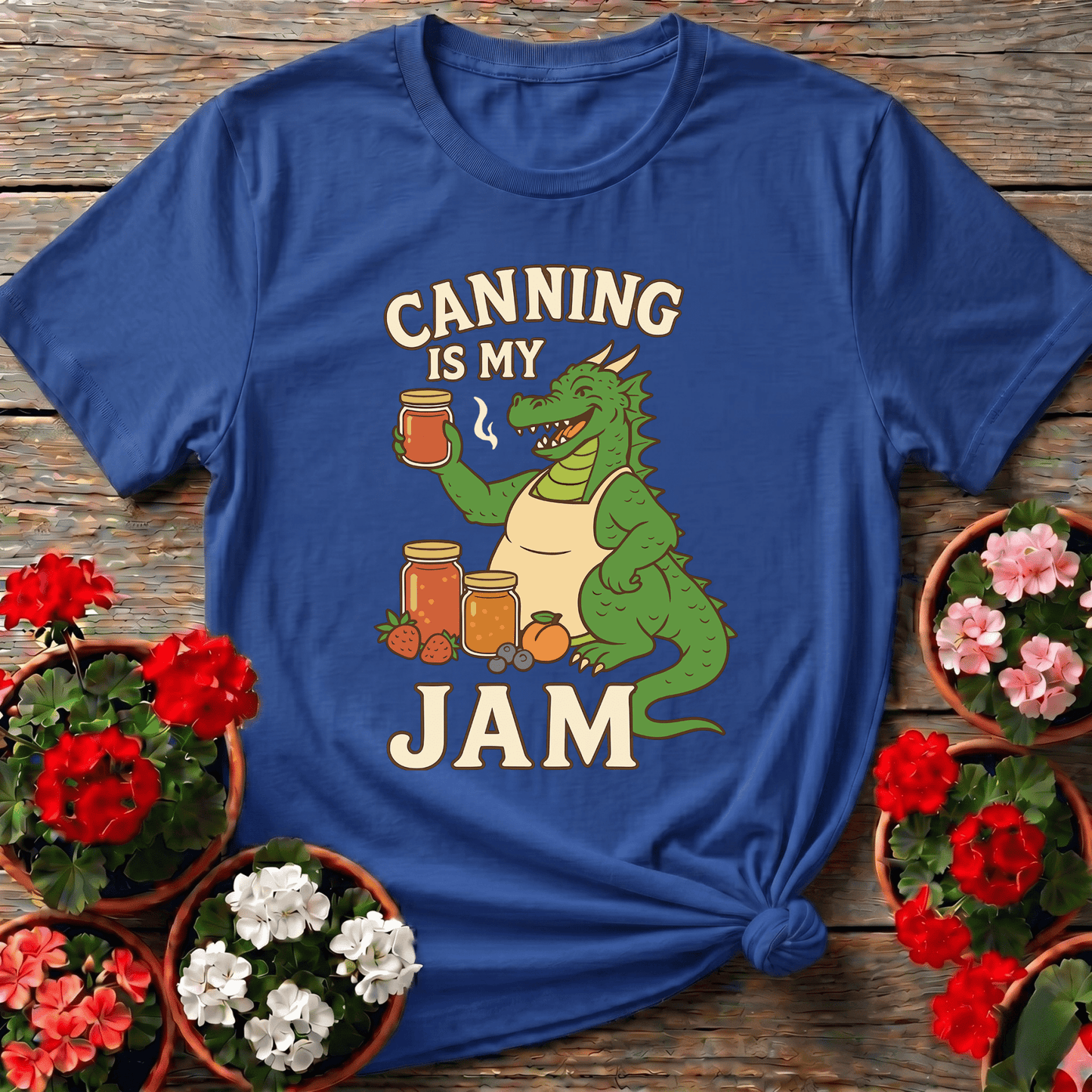 Canning Is My Jam Funny Dragon Canning T-Shirt - GardeningTshirts