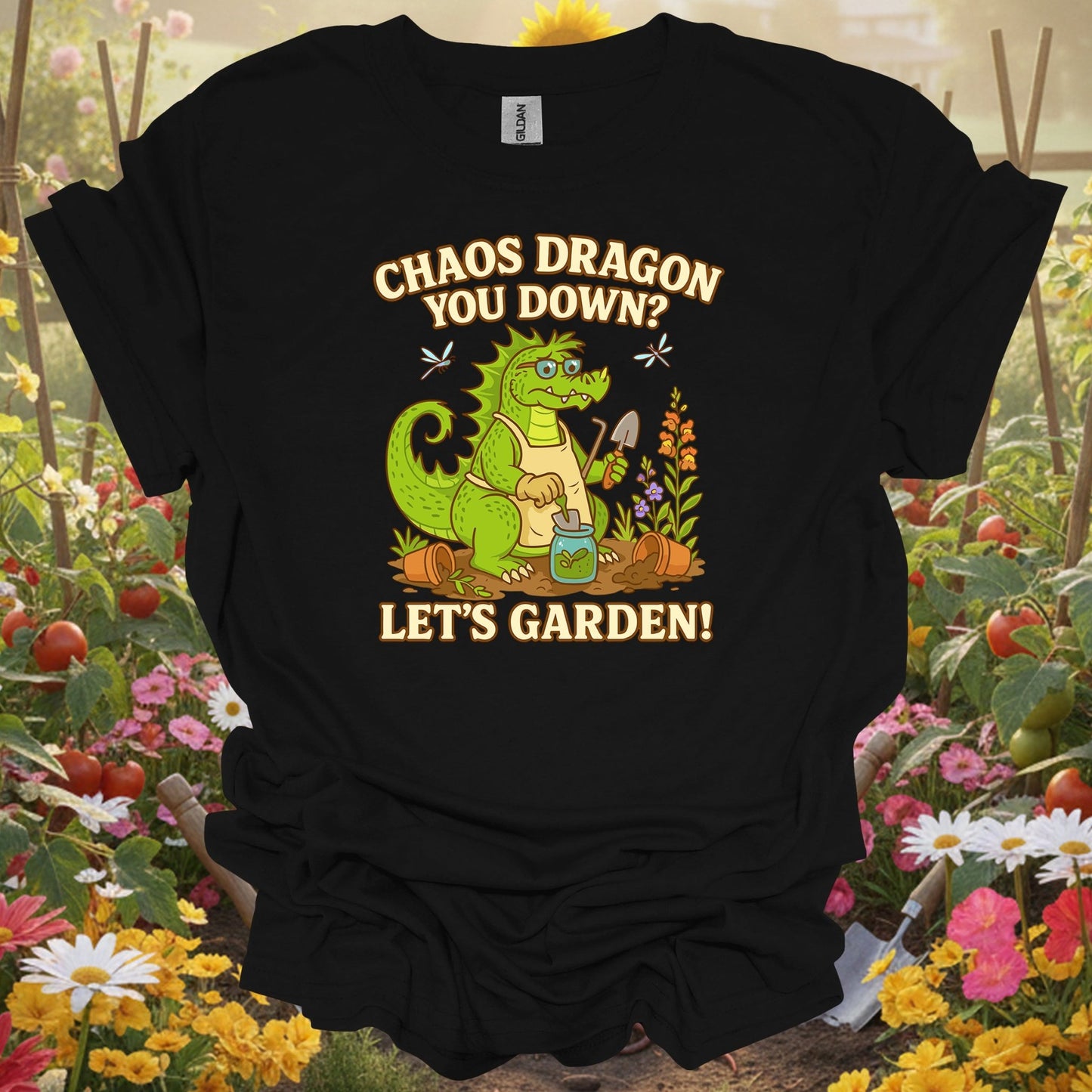 Black top showing chaos dragon you down lets garden dragon for nature lovers