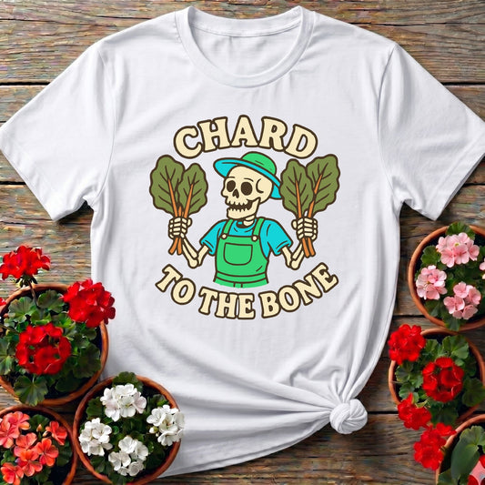 Chard To The Bone Skeleton Tee - GardeningTshirts