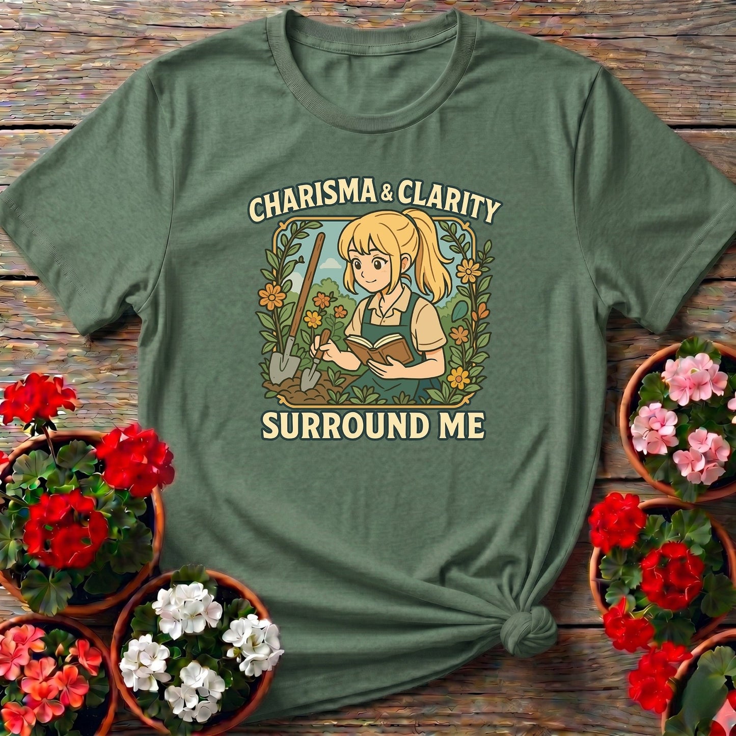 Charisma & Clarity Surround Me Anime T-shirt - GardeningTshirts