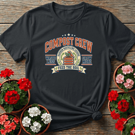 Compost Crew Garden Recycling League Gardening Tee - GardeningTshirts
