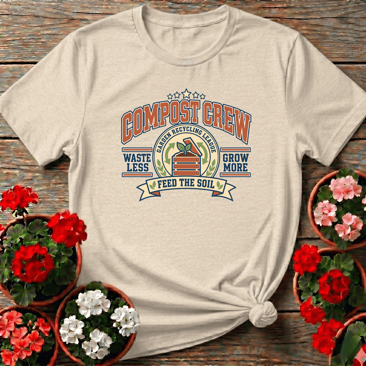 Compost Crew Garden Recycling League Gardening Tee - GardeningTshirts