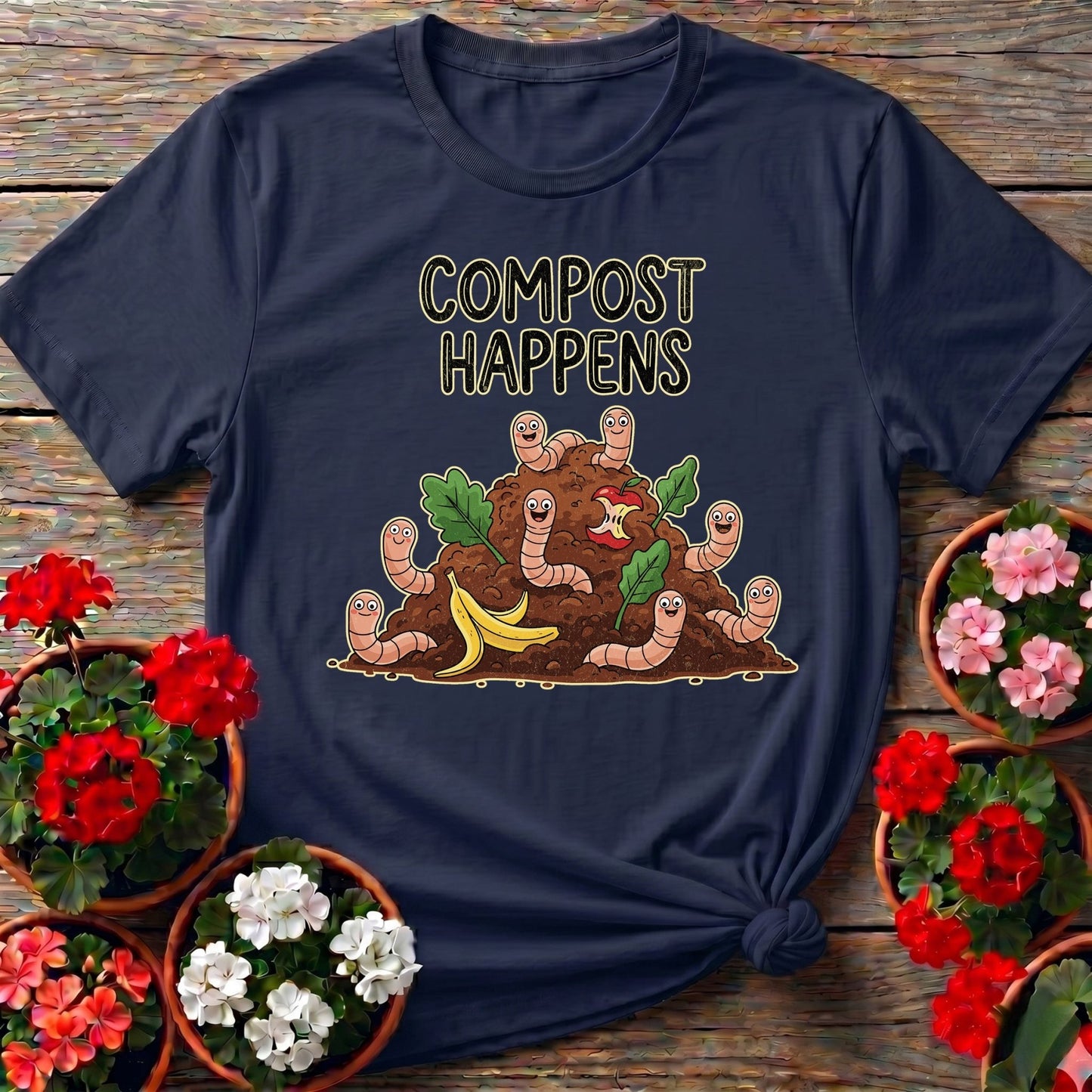 Compost Happens Gardening Tee - GardeningTshirts