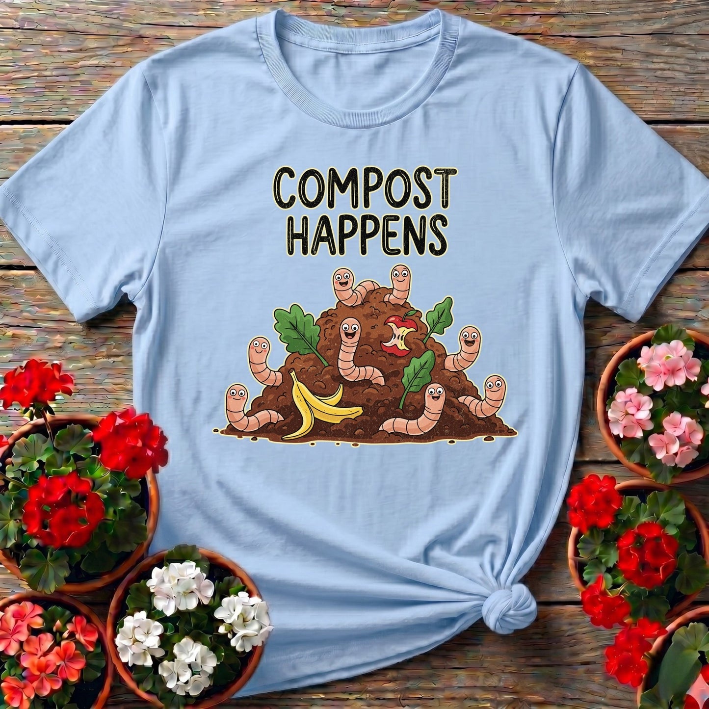 Compost Happens Gardening Tee - GardeningTshirts