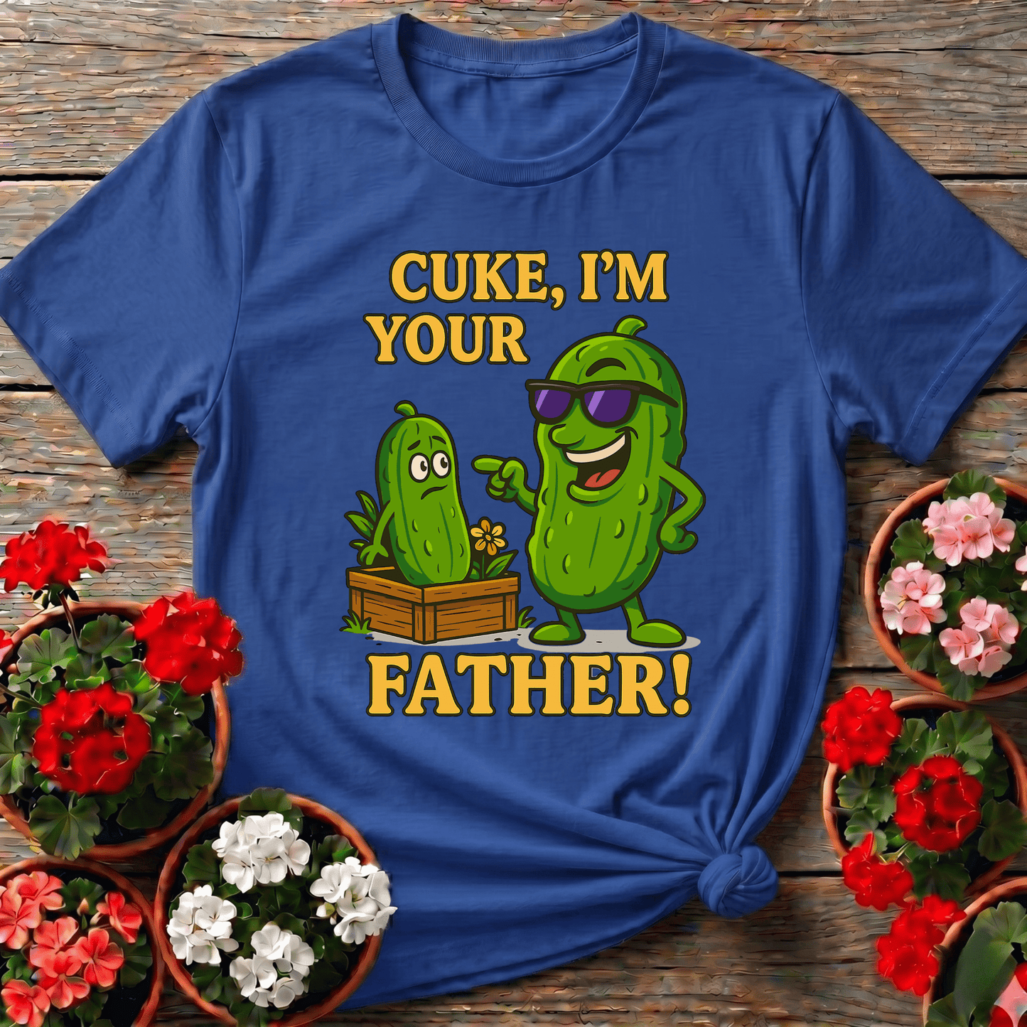 Cuke Im Your Father Funny Cucumber Pun T-shirt - GardeningTshirts