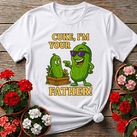 Cuke Im Your Father Funny Cucumber Pun T-shirt - GardeningTshirts