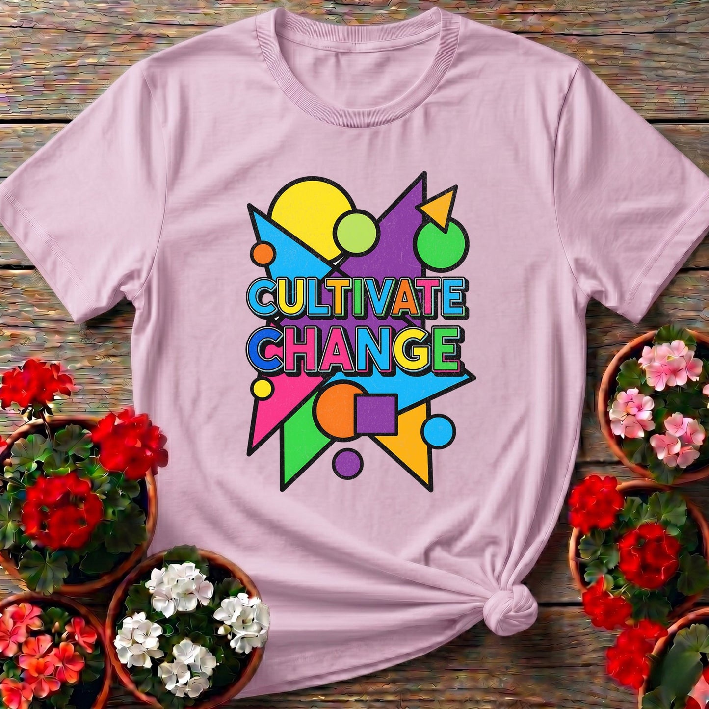 Cultivate Change Bold Motivational Tee - GardeningTshirts