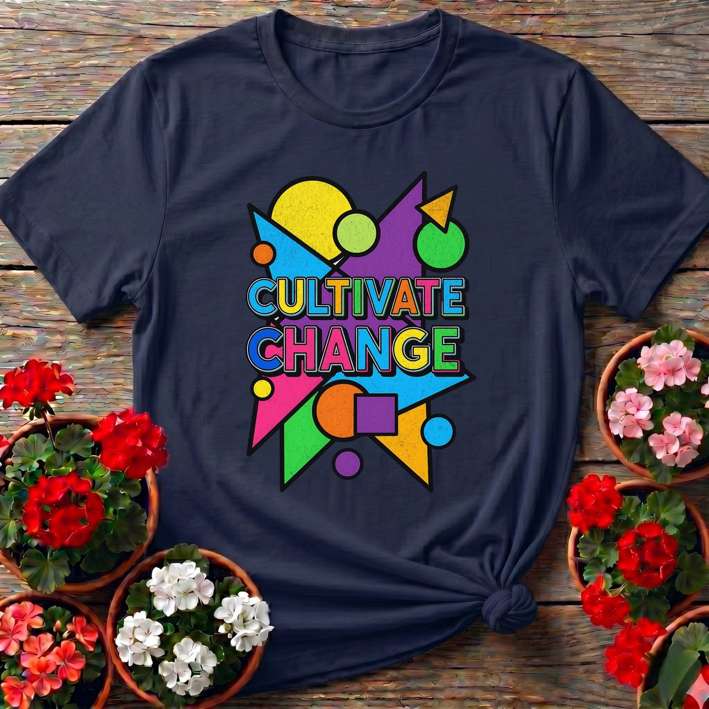 Cultivate Change Bold Motivational Tee - GardeningTshirts