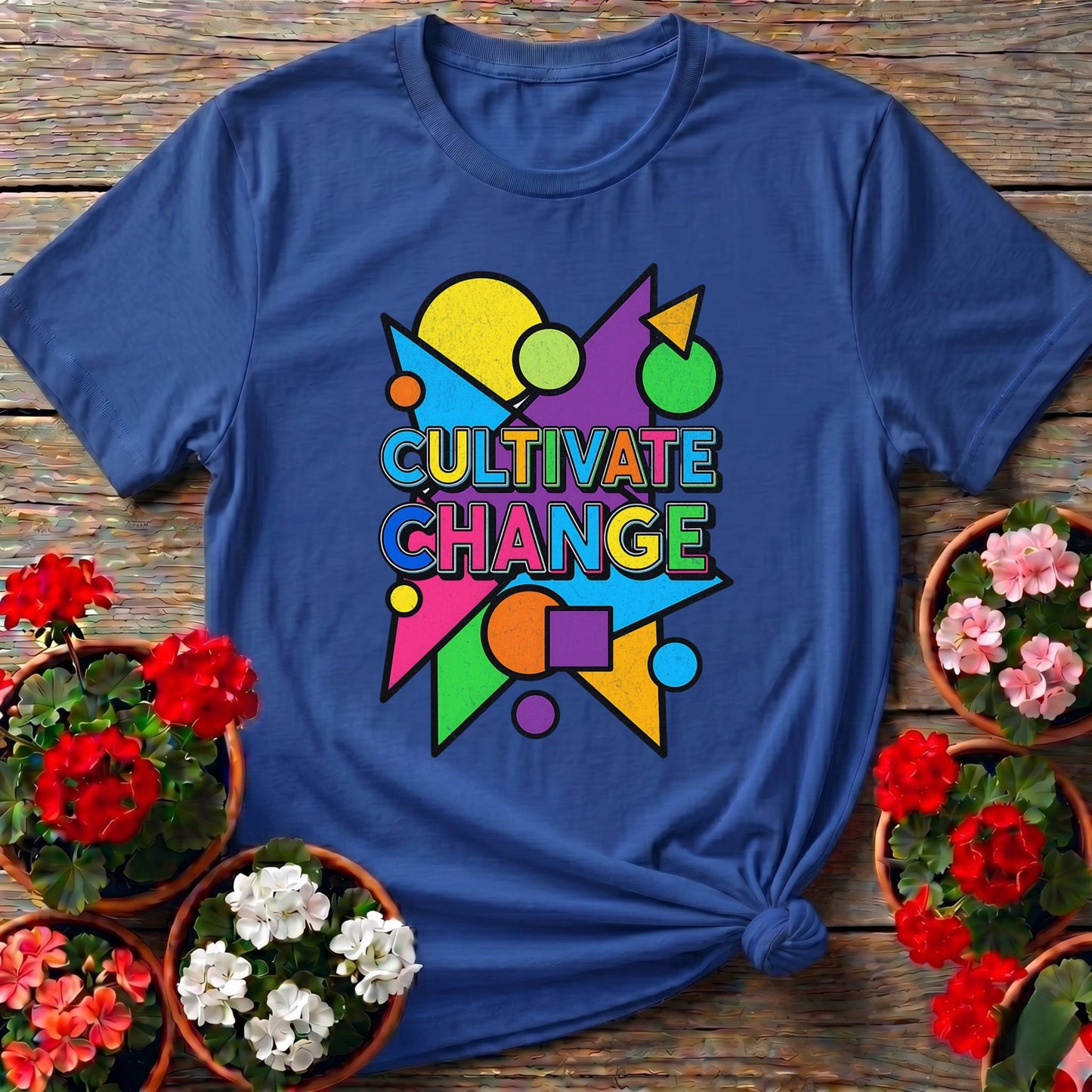 Cultivate Change Bold Motivational Tee - GardeningTshirts