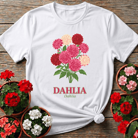Dahlia Bouquet Gardening Tee for Flower Lovers - GardeningTshirts