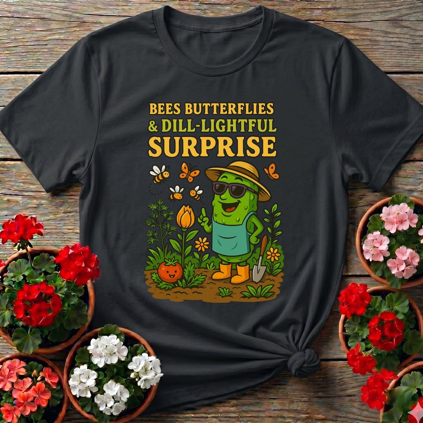 Dill-Lightful Surprise Funny Pickle T shirt - GardeningTshirts
