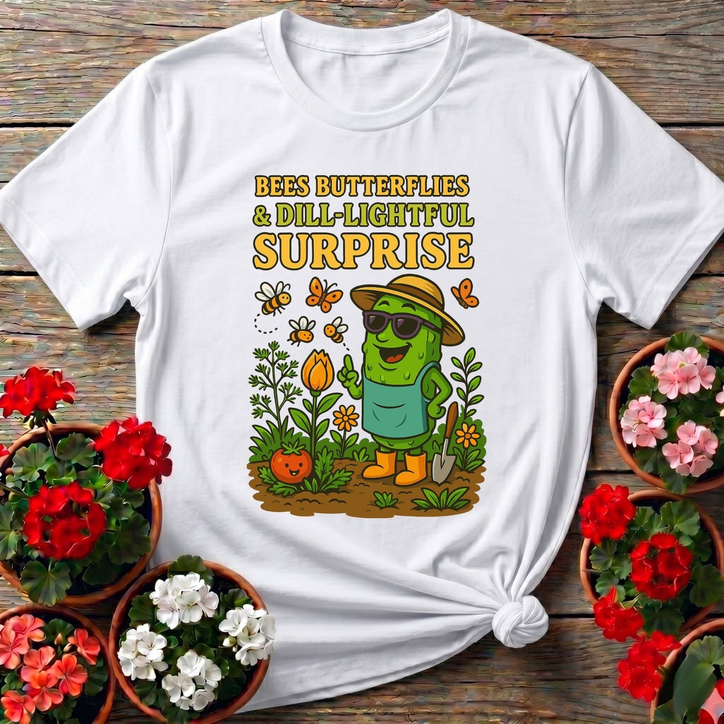 Dill-Lightful Surprise Funny Pickle T shirt - GardeningTshirts