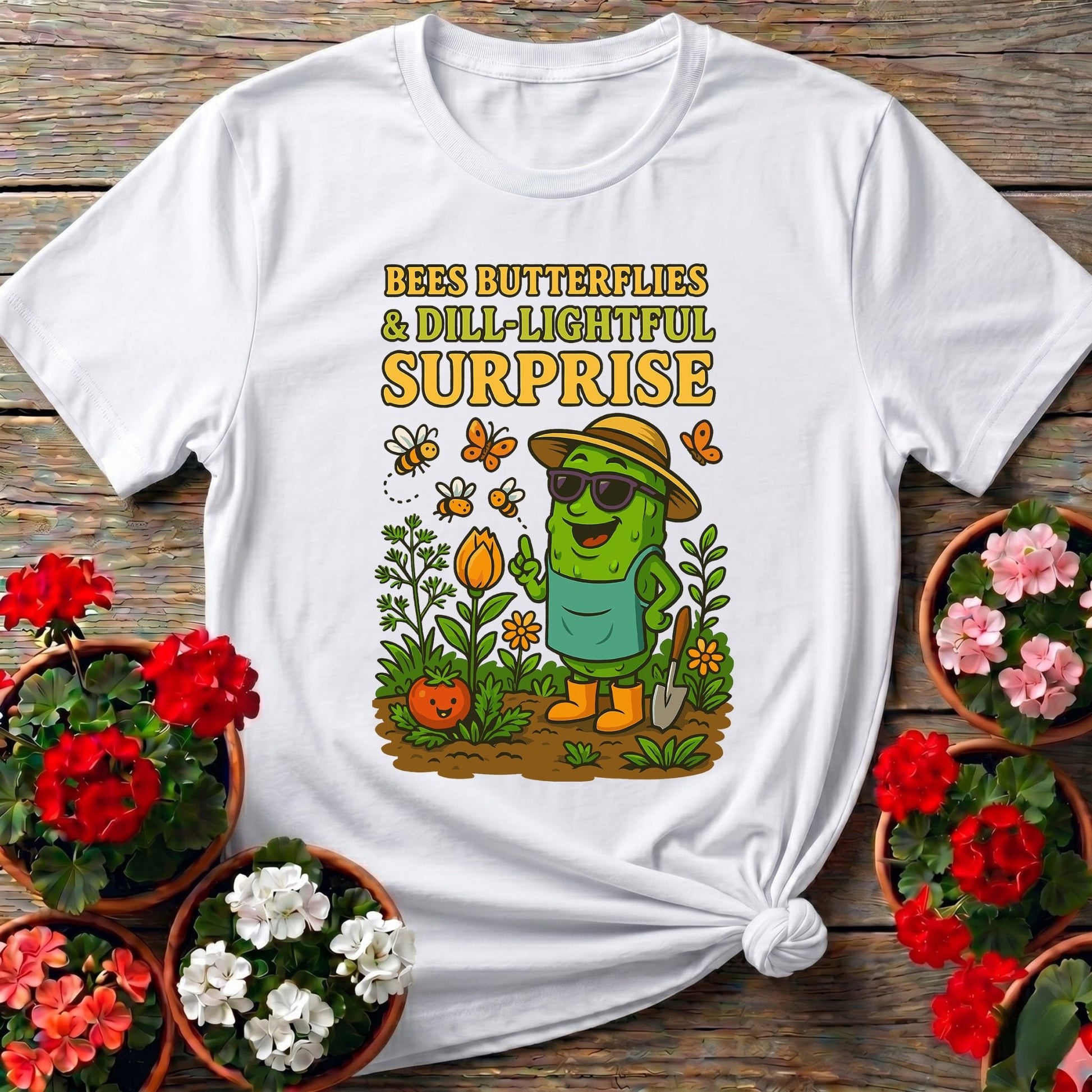 Dill-Lightful Surprise Funny Pickle T shirt - GardeningTshirts