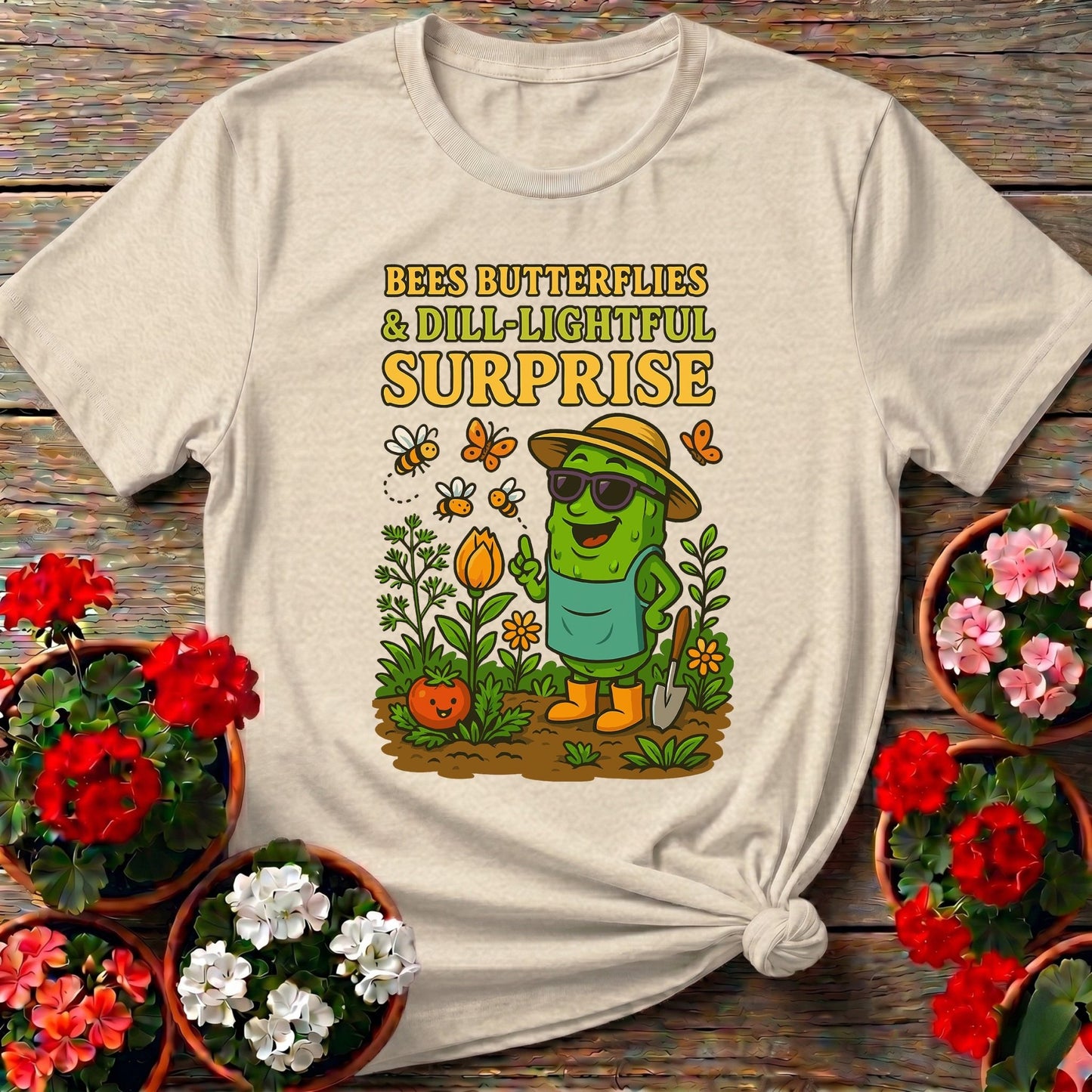 Dill-Lightful Surprise Funny Pickle T shirt - GardeningTshirts
