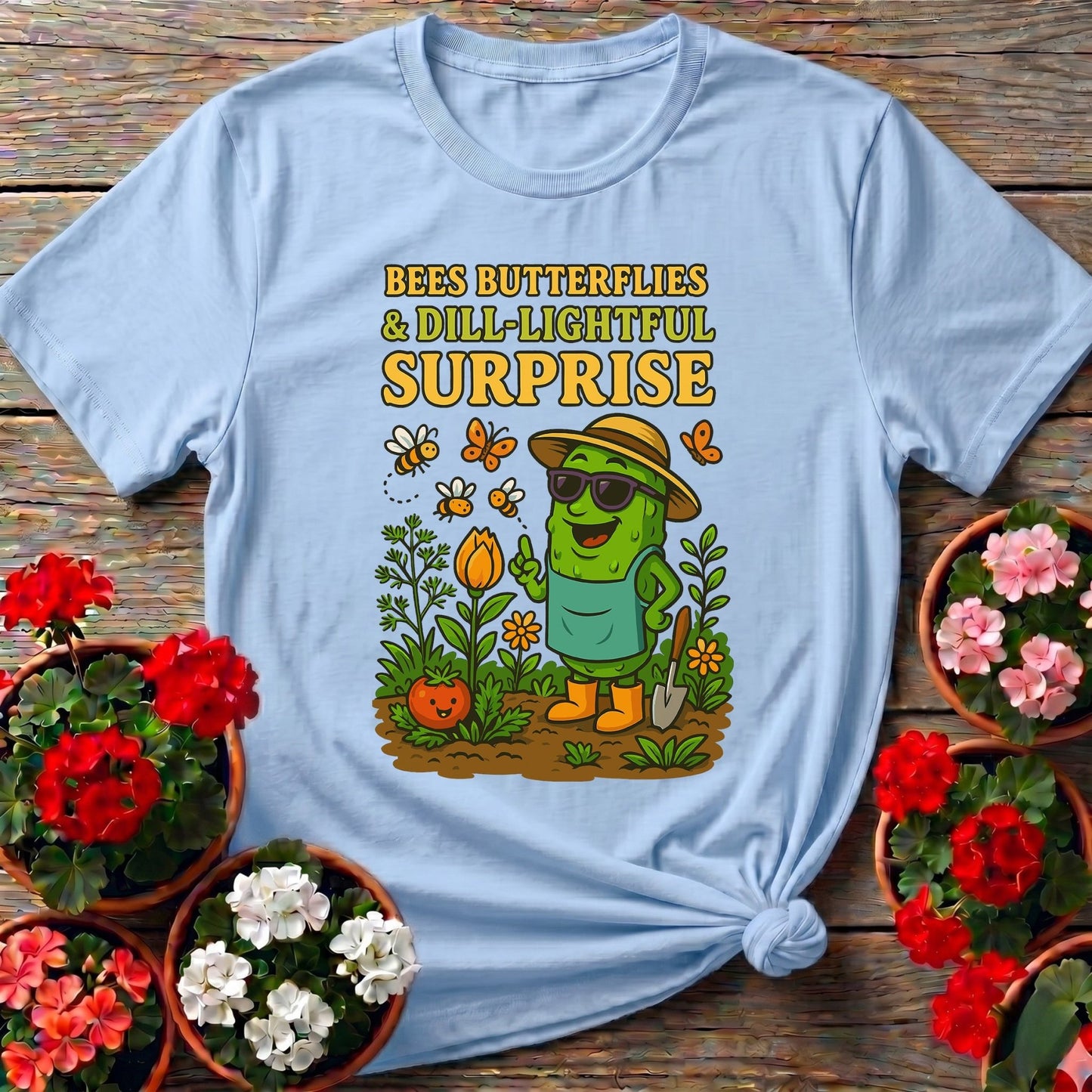 Dill-Lightful Surprise Funny Pickle T shirt - GardeningTshirts