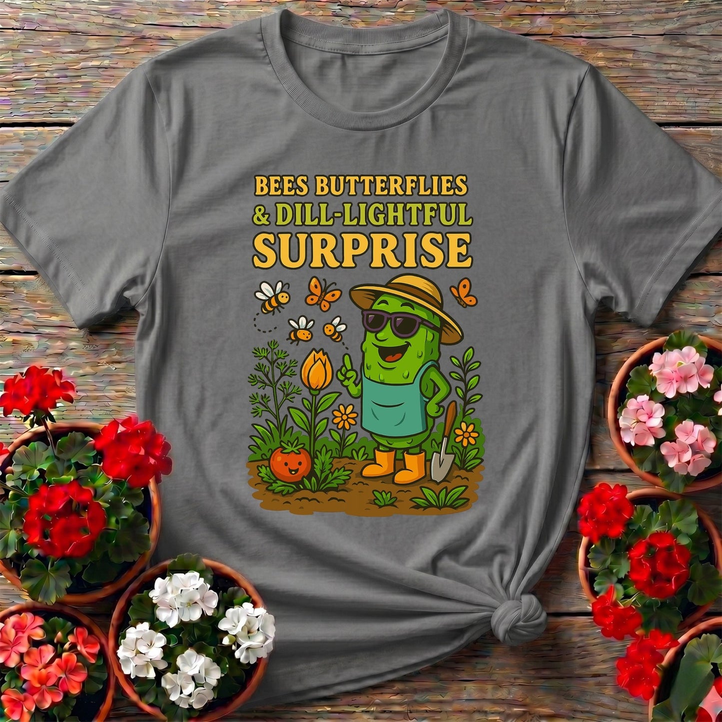 Dill-Lightful Surprise Funny Pickle T shirt - GardeningTshirts