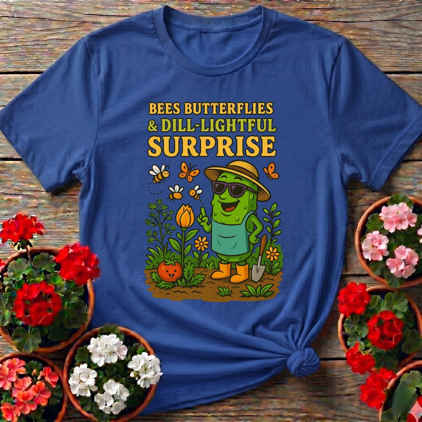 Dill-Lightful Surprise Funny Pickle T shirt - GardeningTshirts