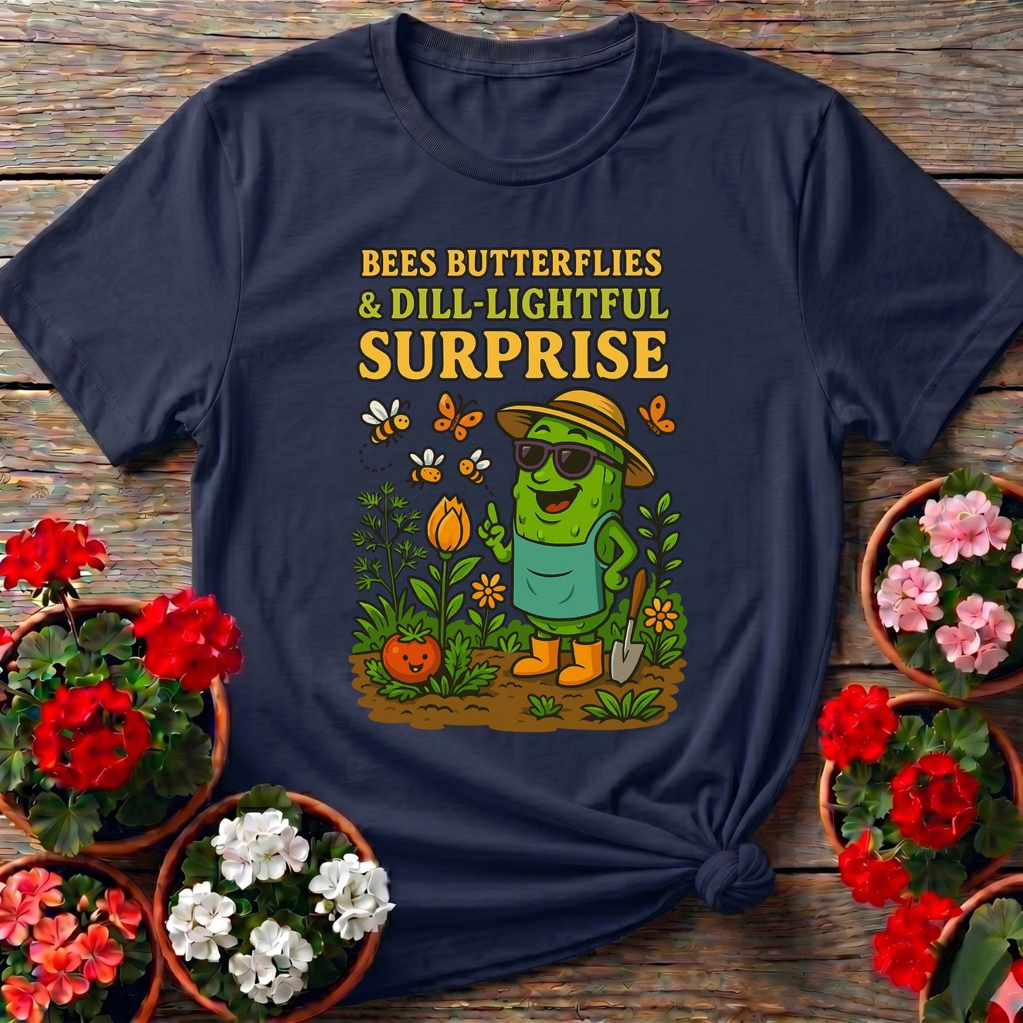 Dill-Lightful Surprise Funny Pickle T shirt - GardeningTshirts