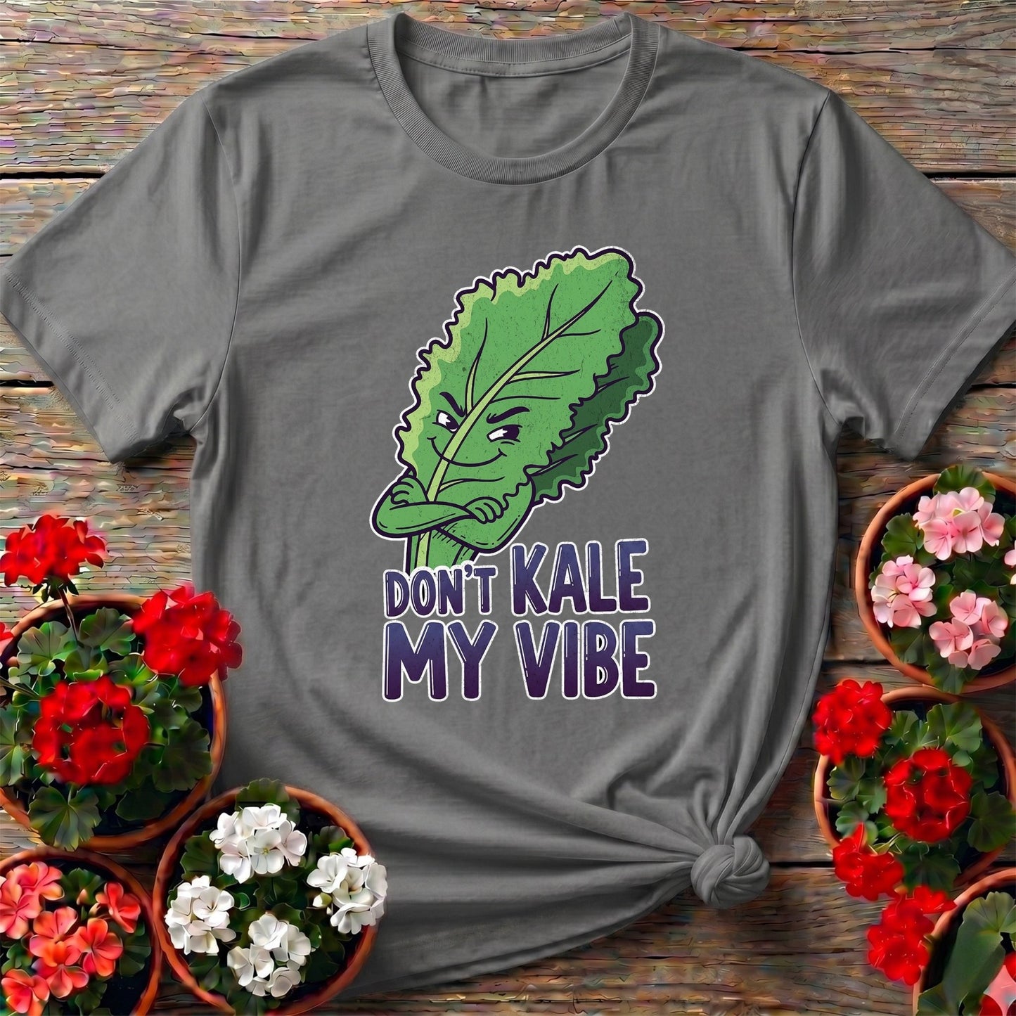 Dont Kale My Vibe Funny Vegetable T-shirt - GardeningTshirts