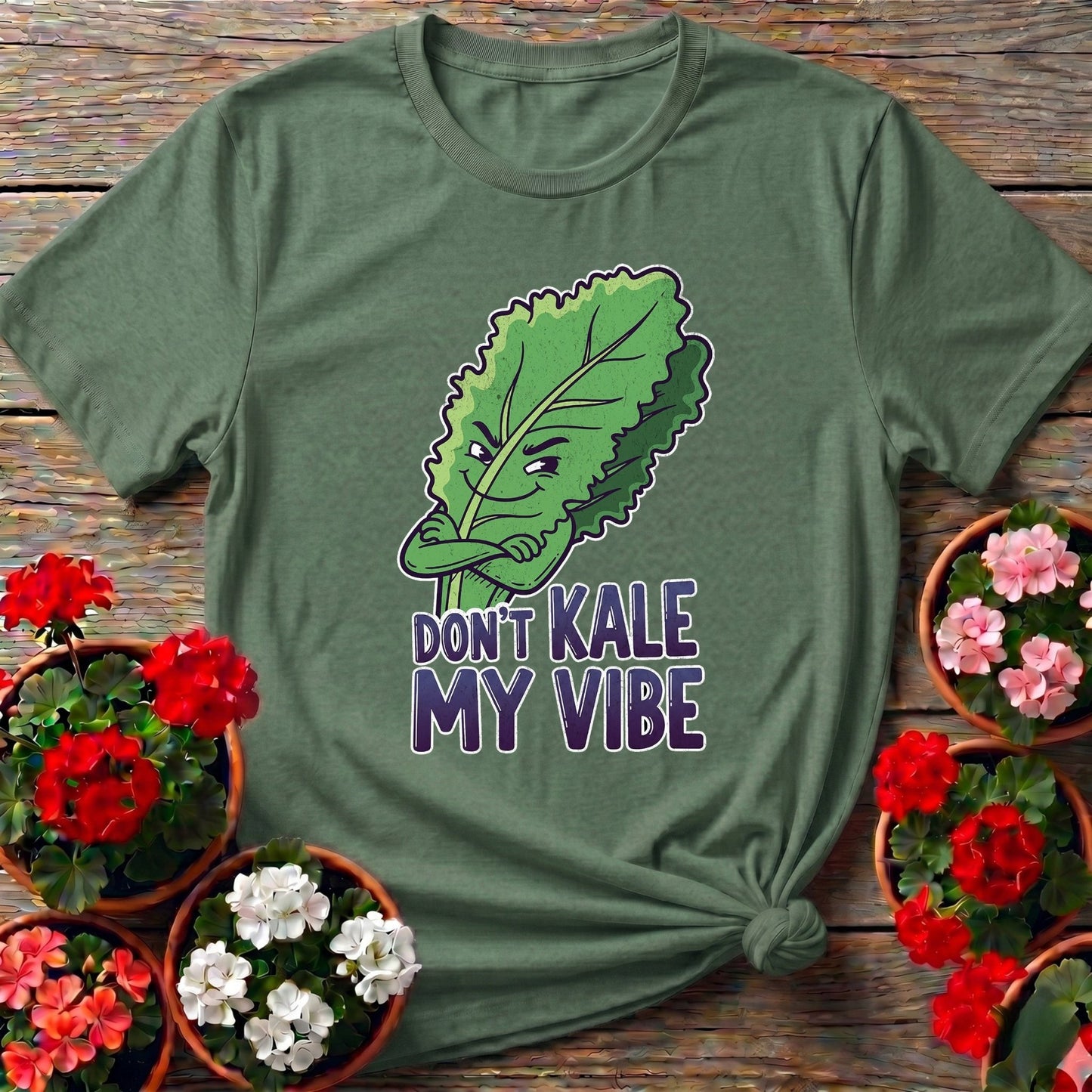 Dont Kale My Vibe Funny Vegetable T-shirt - GardeningTshirts