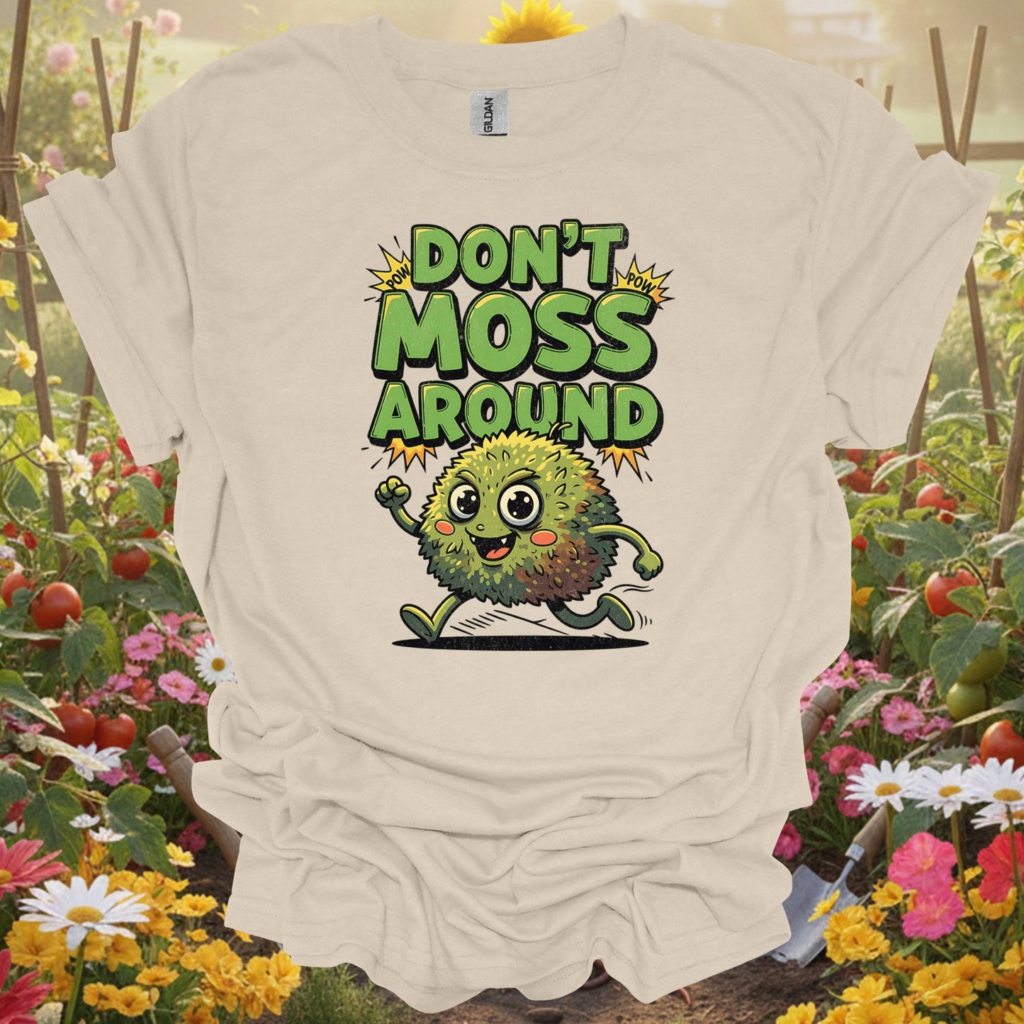 "Don't Moss Around" Funny Moss Pun T-Shirt - GardeningTshirts