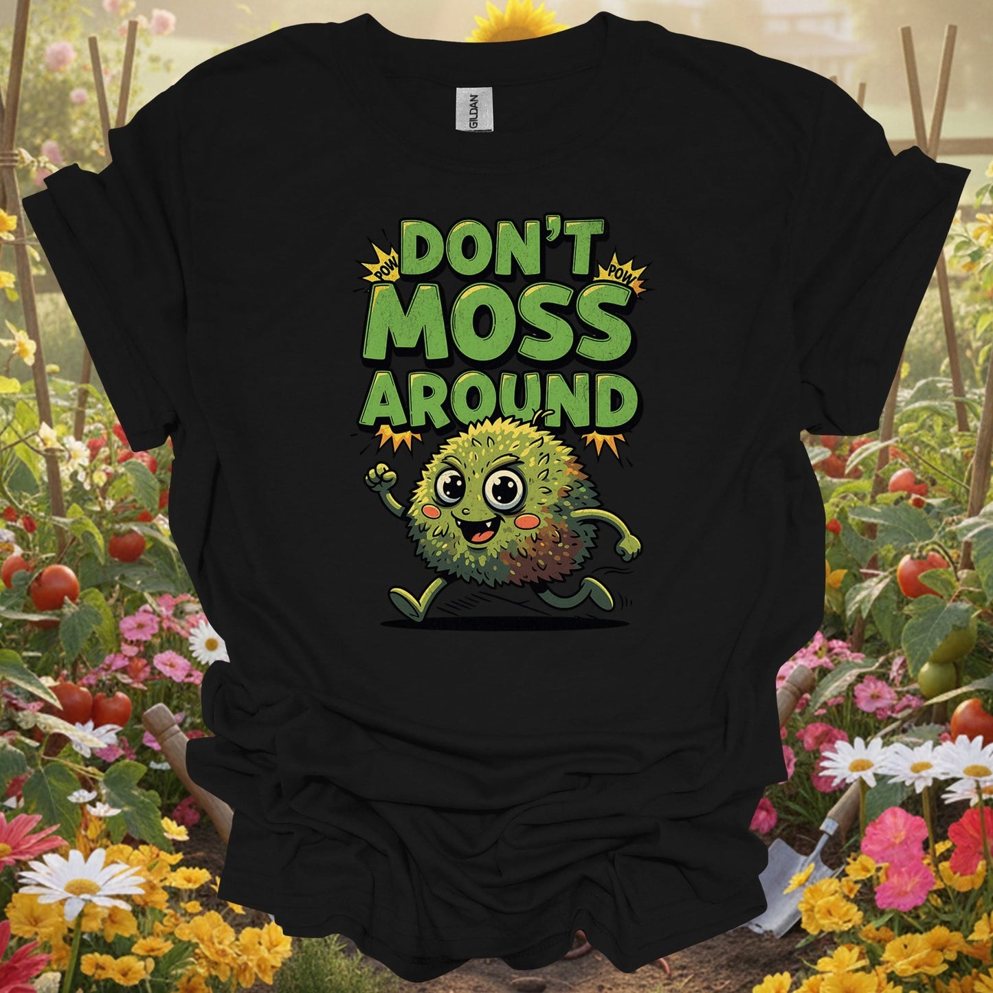 "Don't Moss Around" Funny Moss Pun T-Shirt - GardeningTshirts