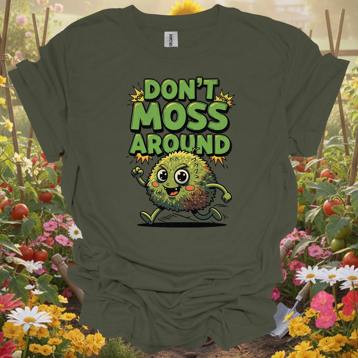 "Don't Moss Around" Funny Moss Pun T-Shirt - GardeningTshirts