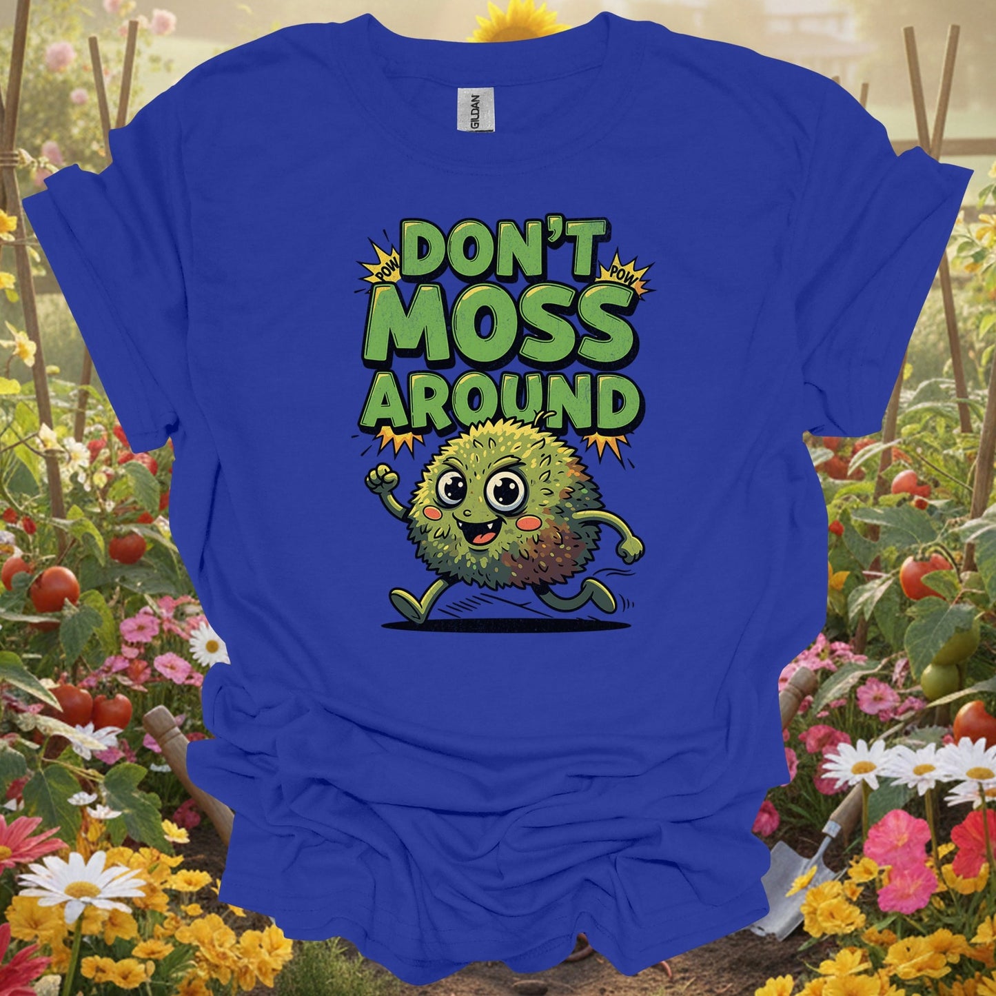 "Don't Moss Around" Funny Moss Pun T-Shirt - GardeningTshirts