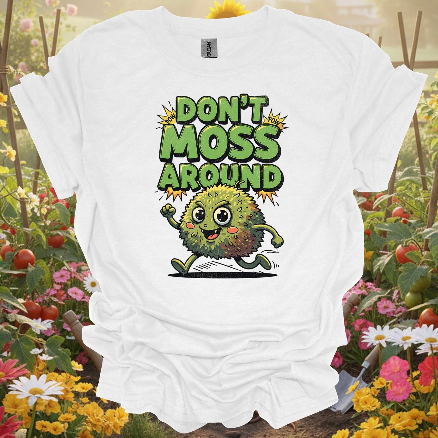 "Don't Moss Around" Funny Moss Pun T-Shirt - GardeningTshirts