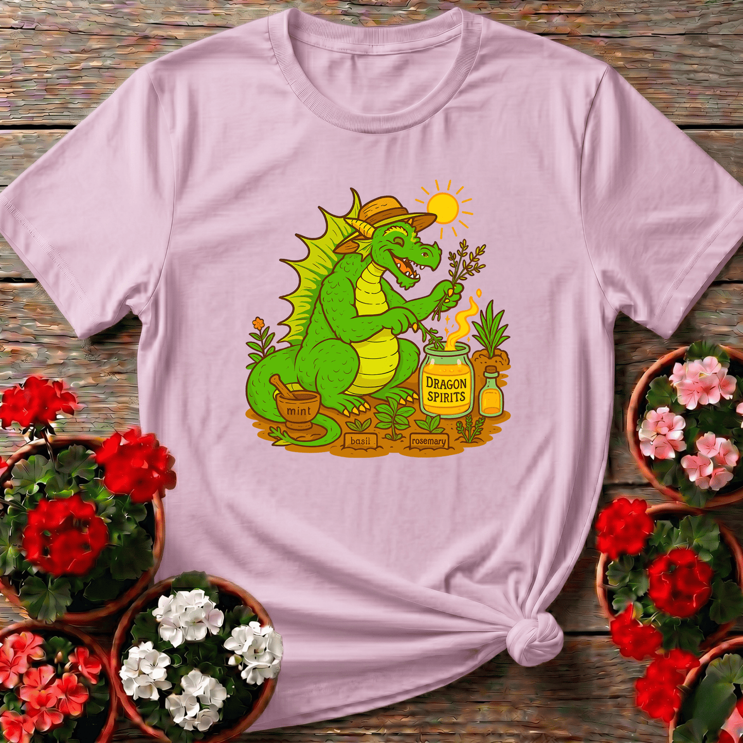 Dragon Spirits Funny Herb Gardener Dragon T-shirt - GardeningTshirts