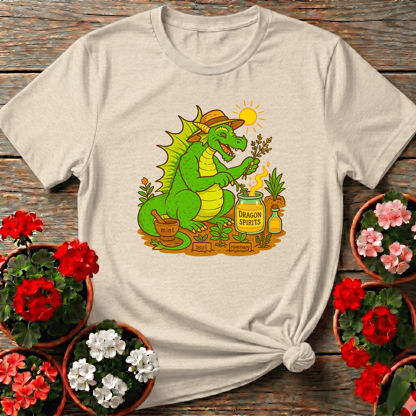 Dragon Spirits Funny Herb Gardener Dragon T-shirt - GardeningTshirts