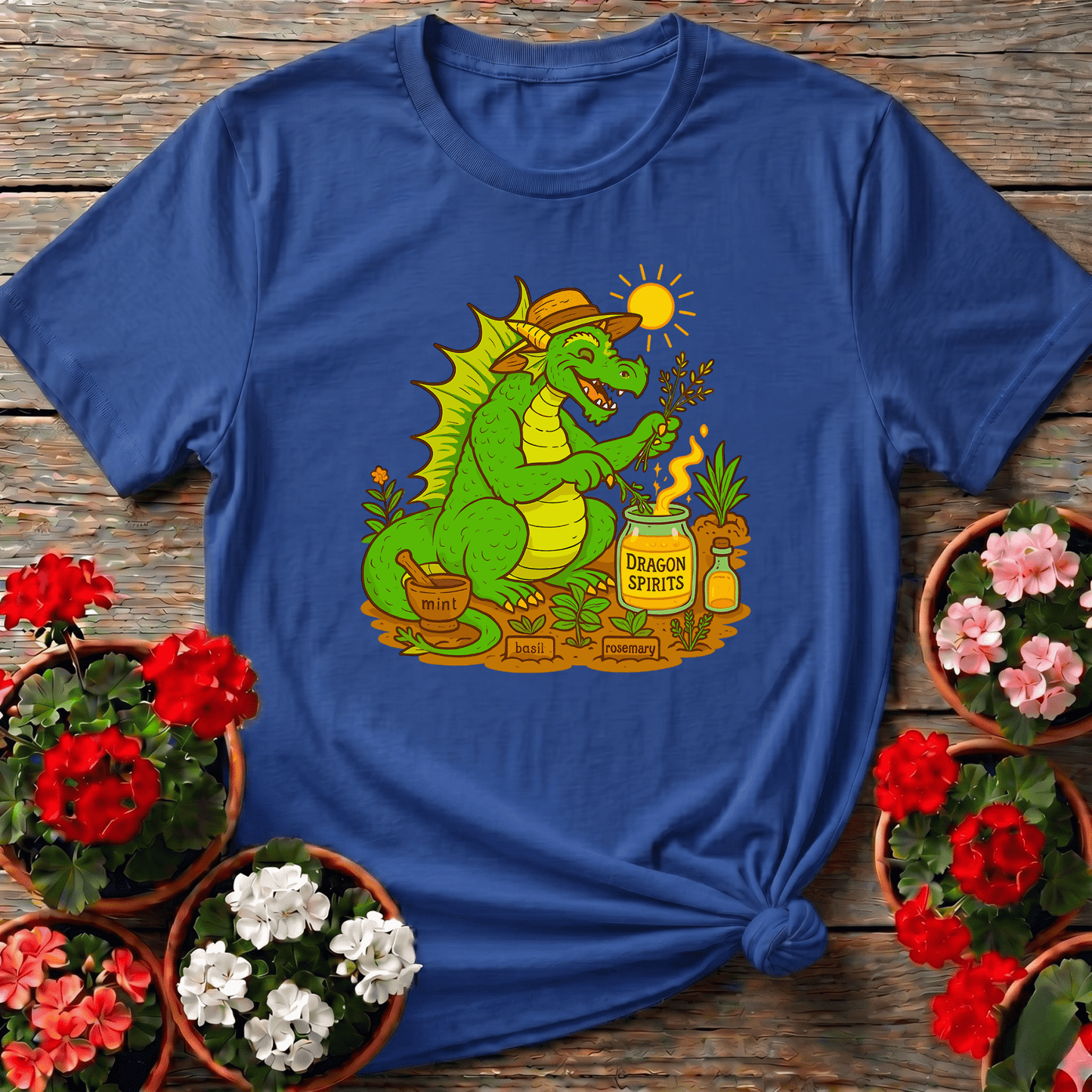 Dragon Spirits Funny Herb Gardener Dragon T-shirt - GardeningTshirts