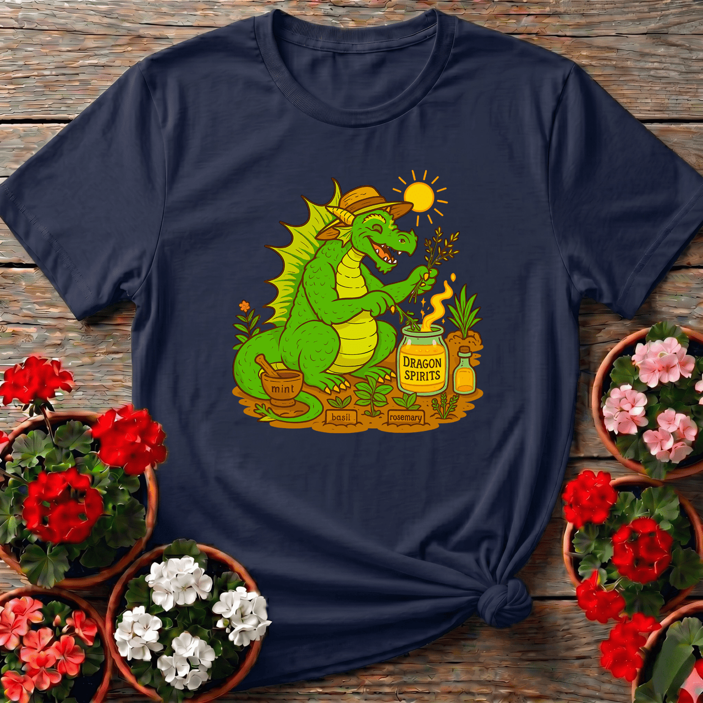 Dragon Spirits Funny Herb Gardener Dragon T-shirt - GardeningTshirts