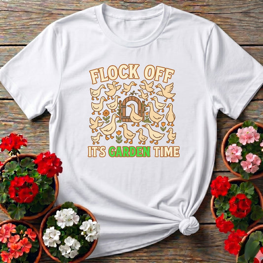 Flock Off Its Garden Time Funny Duck T-shirt - GardeningTshirts