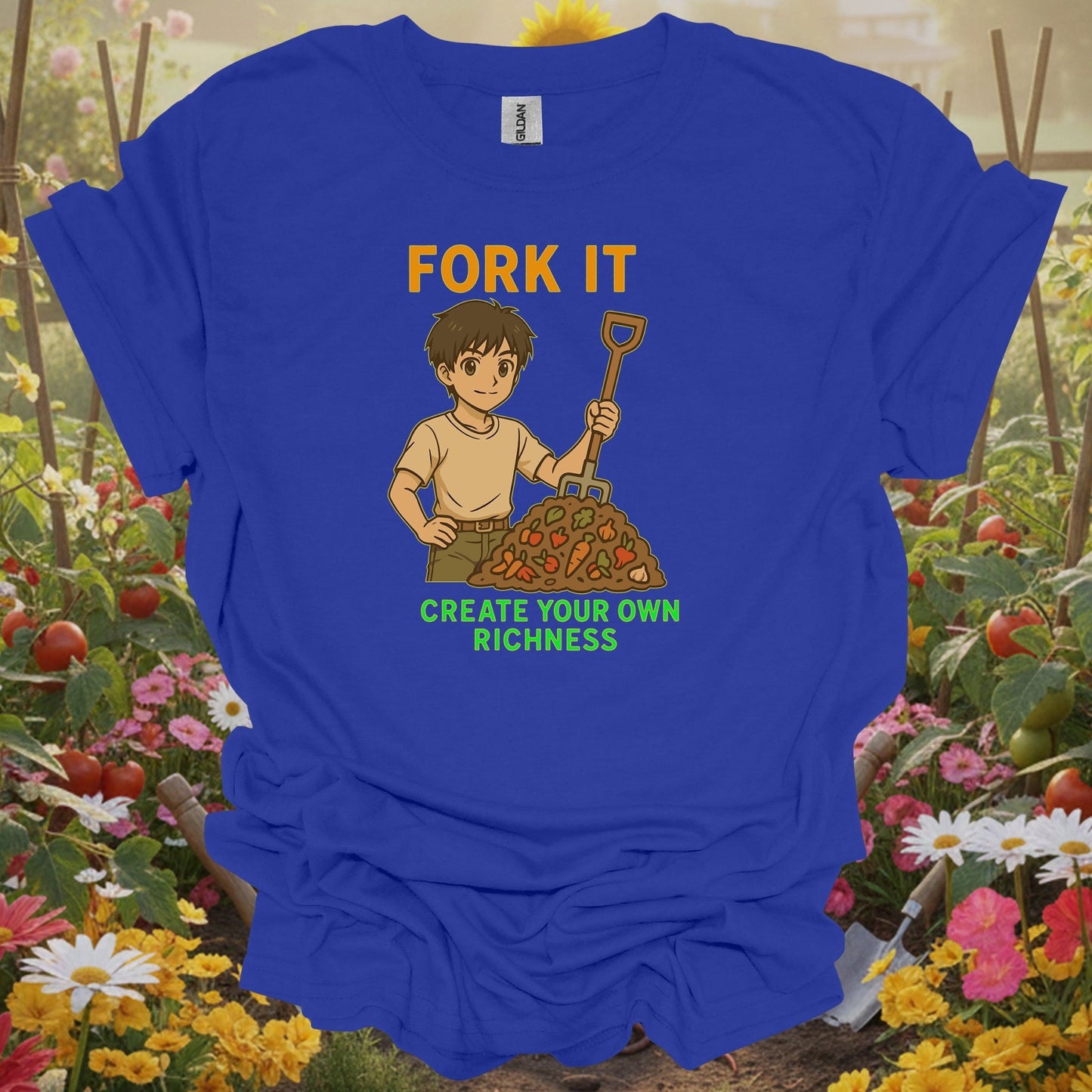 Royal top showing fork it create your own richness composting for green thumb folks