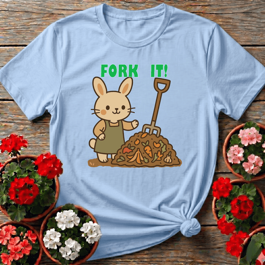 Fork It Rabbit Funny Compost Gardening Tee - GardeningTshirts