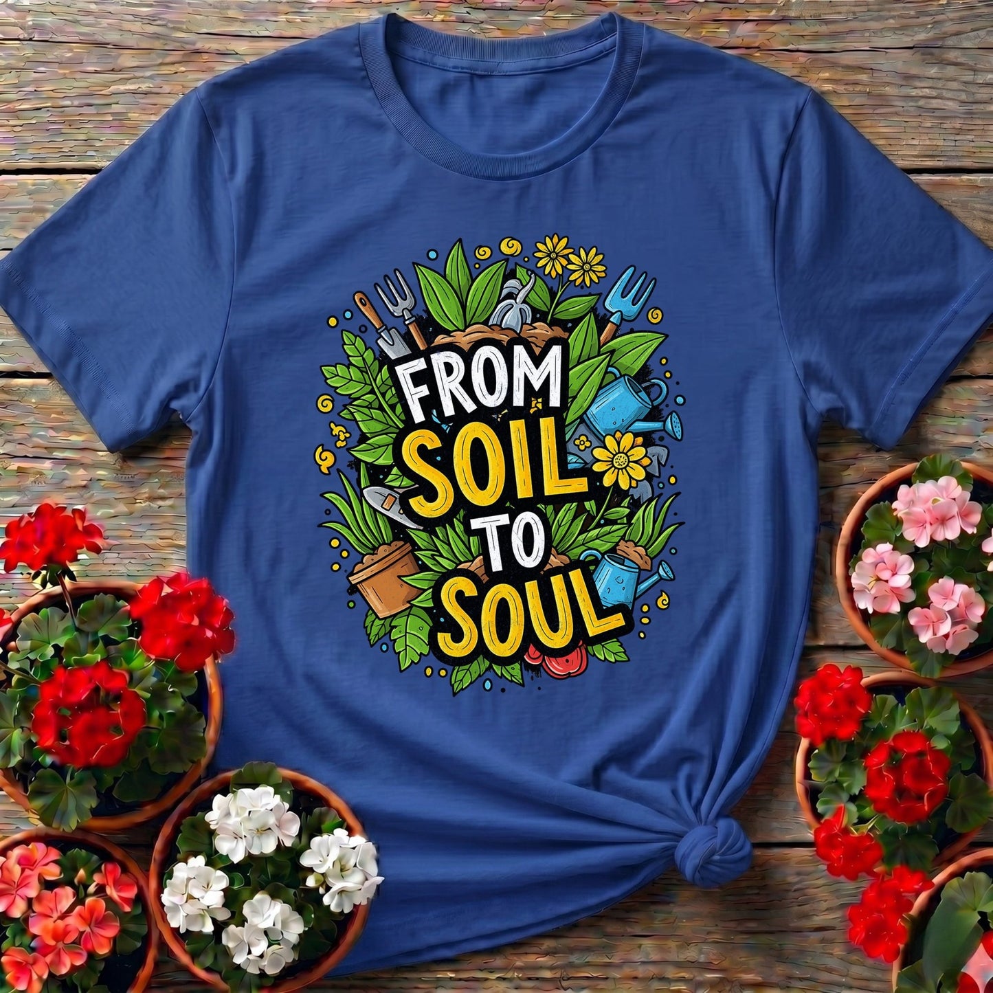 From Soil To Soul Inspirational T-shirt - GardeningTshirts