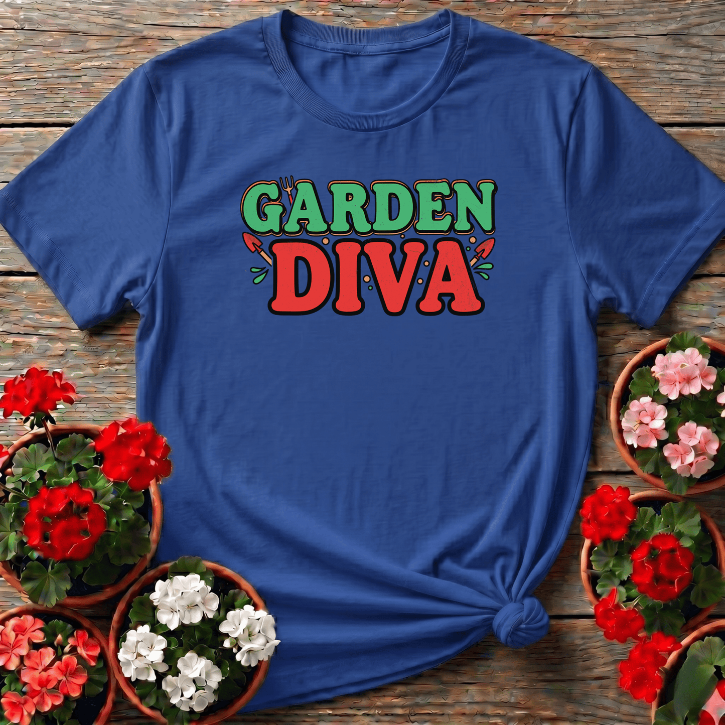 Garden Diva Funny Gardening T-Shirt for Women - GardeningTshirts