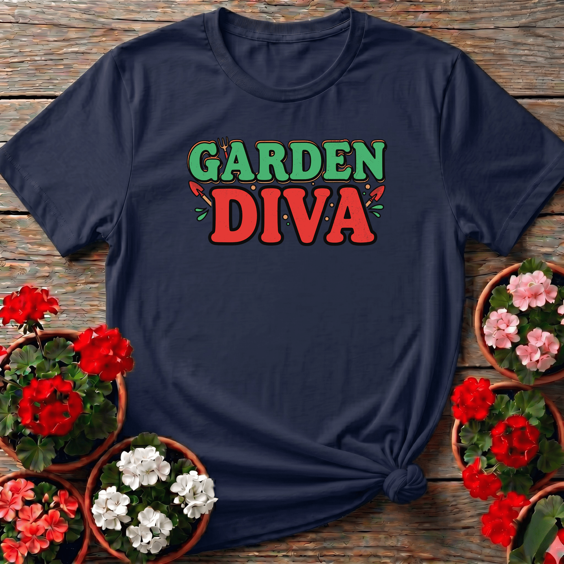 Garden Diva Funny Gardening T-Shirt for Women - GardeningTshirts