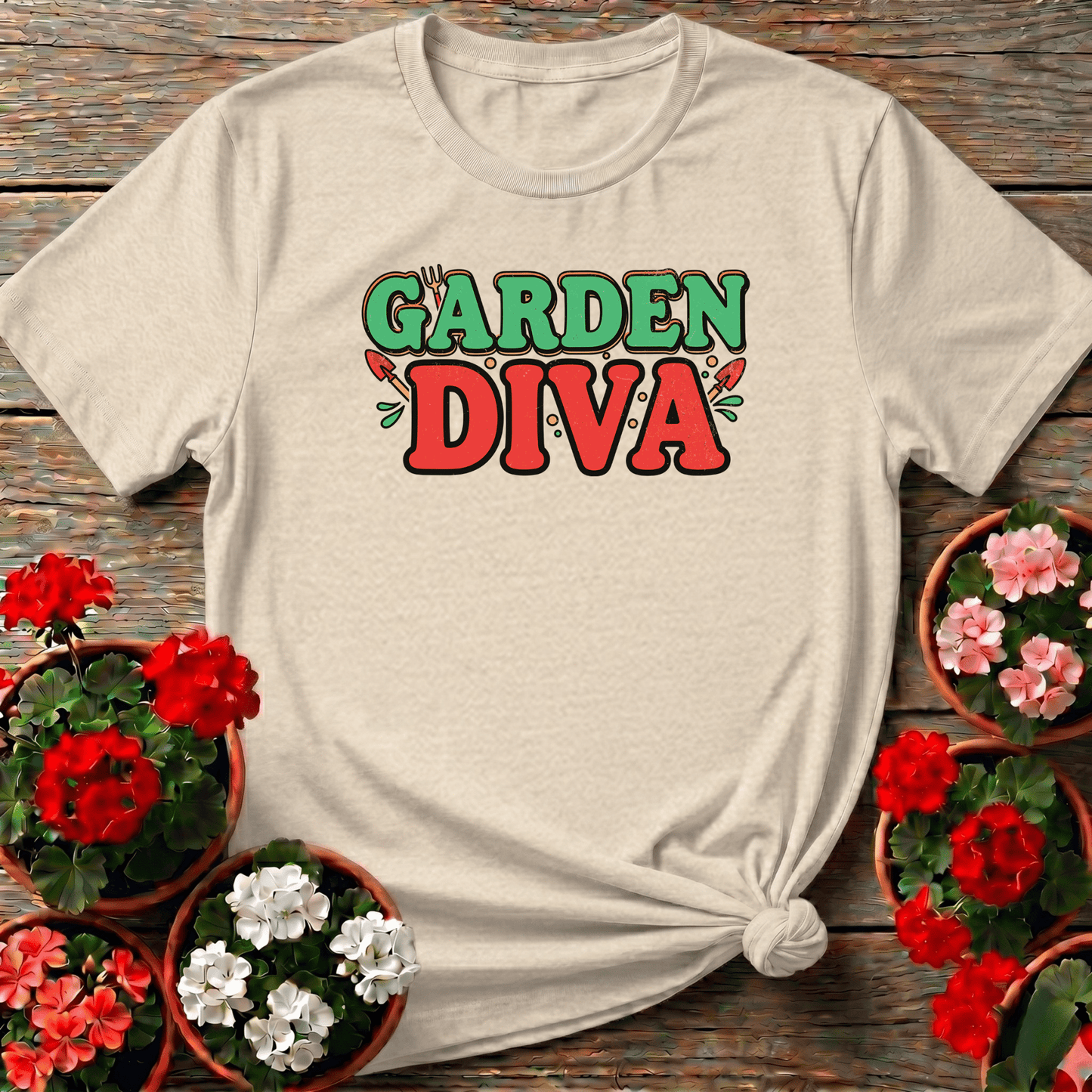 Garden Diva Funny Gardening T-Shirt for Women - GardeningTshirts